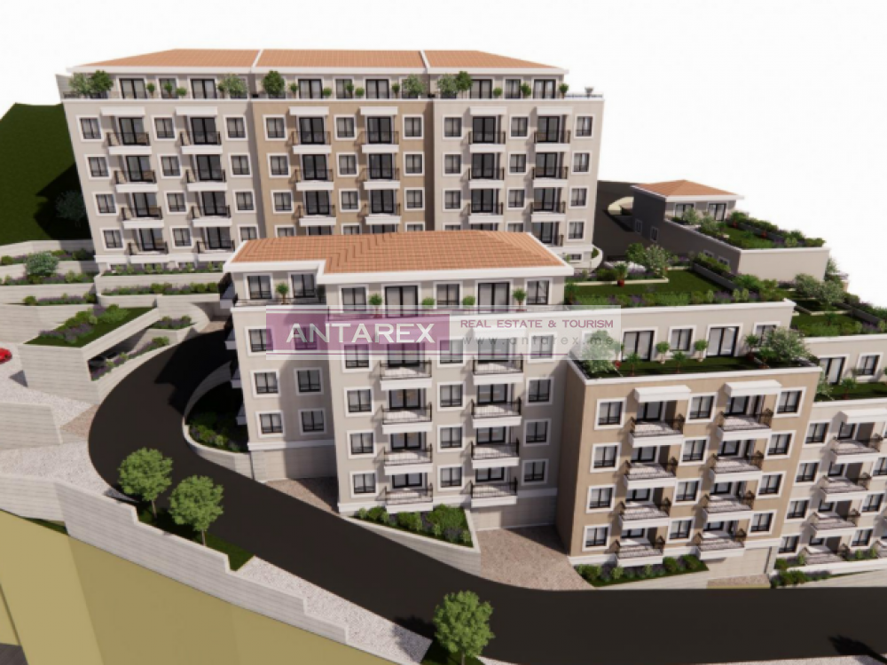 Apartments in new residential complex in Budva
